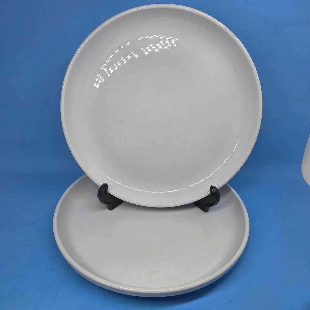 Culinary Arts For Crate And Barrel Set Of 2 White 10 1/2